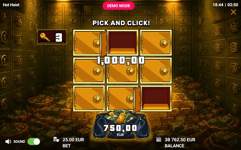Hot Heist - bonus game win